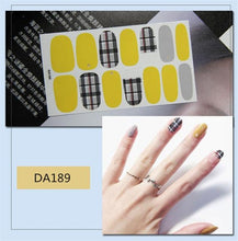 Load image into Gallery viewer, Nail Wraps Polish Decals Strips Golden Glitter 3D Adhesive Full Nail Art Stickers Manicure Kits Women Nail Decorations Accessories Metal Curve Stripe Lines Design Letter Nail Sticker Adhesive Decoration Template Nail Tool Decorations