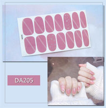 Load image into Gallery viewer, Nail Wraps Polish Decals Strips Golden Glitter 3D Adhesive Full Nail Art Stickers Manicure Kits Women Nail Decorations Accessories Metal Curve Stripe Lines Design Letter Nail Sticker Adhesive Decoration Template Nail Tool Decorations