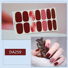 Load image into Gallery viewer, Nail Wraps Polish Decals Strips Golden Glitter 3D Adhesive Full Nail Art Stickers Manicure Kits Women Nail Decorations Accessories Metal Curve Stripe Lines Design Letter Nail Sticker Adhesive Decoration Template Nail Tool Decorations