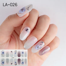 Load image into Gallery viewer, Toe Nail Sticker Wraps Adhesive Decals Toenail Polish Strips DIY Pedicure Foot Decals Manicure Strips Decals Full Wraps Women Glitter Toenail Nail Polish Strips Decals Full Wraps Self Adhesive Toe Nail Tip Full Toe Nail Wraps Feet Decorations
