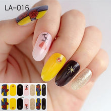 Load image into Gallery viewer, Toe Nail Sticker Wraps Adhesive Decals Toenail Polish Strips DIY Pedicure Foot Decals Manicure Strips Decals Full Wraps Women Glitter Toenail Nail Polish Strips Decals Full Wraps Self Adhesive Toe Nail Tip Full Toe Nail Wraps Feet Decorations