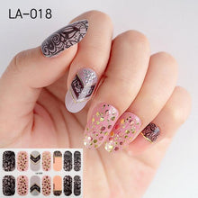 Load image into Gallery viewer, Toe Nail Sticker Wraps Adhesive Decals Toenail Polish Strips DIY Pedicure Foot Decals Manicure Strips Decals Full Wraps Women Glitter Toenail Nail Polish Strips Decals Full Wraps Self Adhesive Toe Nail Tip Full Toe Nail Wraps Feet Decorations