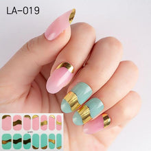 Load image into Gallery viewer, Toe Nail Sticker Wraps Adhesive Decals Toenail Polish Strips DIY Pedicure Foot Decals Manicure Strips Decals Full Wraps Women Glitter Toenail Nail Polish Strips Decals Full Wraps Self Adhesive Toe Nail Tip Full Toe Nail Wraps Feet Decorations