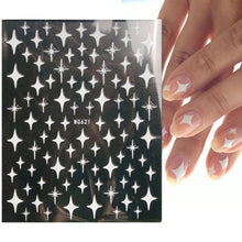 Load image into Gallery viewer, 3D Nails Sticker Spring Cartoon Animals Flowers Leaves Self Adhesive Decals Sliders Nail Art Accessories Decoration Decal Self-Adhesive 3D Wave Design Decoration for Women Girls Tape Nail Art Stickers Decal Decoration