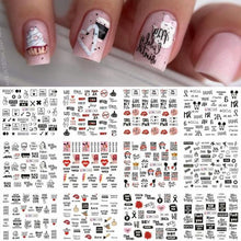 Load image into Gallery viewer, Avocado Fruit Transfer Nail Stickers Charms Winter Water Sticker For Nails Sliders Character Image Tattoo Decal Decoration Cute Summer Nail Art Stickers Summer Fruit Stickers on Nails Unicorn Banana Cherry Avocado Dog Strawberry Nail Art Decals