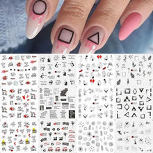 Load image into Gallery viewer, Avocado Fruit Transfer Nail Stickers Charms Winter Water Sticker For Nails Sliders Character Image Tattoo Decal Decoration Cute Summer Nail Art Stickers Summer Fruit Stickers on Nails Unicorn Banana Cherry Avocado Dog Strawberry Nail Art Decals
