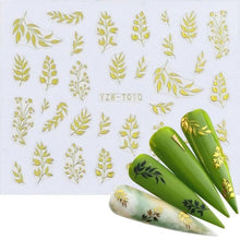 Load image into Gallery viewer, Nail Stickers for Manicure Nail Sticker Sliders For Nails Decal Self-adhesive Nails Figures Transfer Black Accessories Sliders Manicure Decoration 3D Nail Supplies Holographic Decals Transfer Sliders Nail Design Manicures Nail Self-Adhesive Sticker