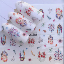Load image into Gallery viewer, Sliders For Nails Winter Nail Stickers Elk Wolf Animal Sticker Figure Art Transfer Flowers Butterflies Watermark Water Slider Art Nail Stickers Sexy Girl Designs Comics Water Transfer Decals Manicure Lips Nail Art Decorations Slider Nail Art Stickers