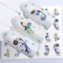 Load image into Gallery viewer, Sliders For Nails Winter Nail Stickers Elk Wolf Animal Sticker Figure Art Transfer Flowers Butterflies Watermark Water Slider Art Nail Stickers Sexy Girl Designs Comics Water Transfer Decals Manicure Lips Nail Art Decorations Slider Nail Art Stickers