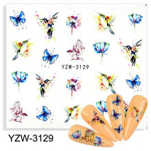 Load image into Gallery viewer, Sliders For Nails Winter Nail Stickers Elk Wolf Animal Sticker Figure Art Transfer Flowers Butterflies Watermark Water Slider Art Nail Stickers Sexy Girl Designs Comics Water Transfer Decals Manicure Lips Nail Art Decorations Slider Nail Art Stickers