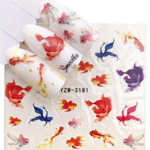 Load image into Gallery viewer, Sliders For Nails Winter Nail Stickers Elk Wolf Animal Sticker Figure Art Transfer Flowers Butterflies Watermark Water Slider Art Nail Stickers Sexy Girl Designs Comics Water Transfer Decals Manicure Lips Nail Art Decorations Slider Nail Art Stickers