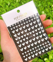 Load image into Gallery viewer, Stripe Line Nail Sticker Decal Thin Lining Line Art Self-Adhesive Peel Off Silver /Gold /White /Black Gold Stickers Accessories Strip Line Nail Decal Self-Adhesive 3D Wave Decal Decoration Metallic Curve Design Decoration for Women Girls
