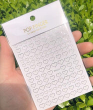 Load image into Gallery viewer, Stripe Line Nail Sticker Decal Thin Lining Line Art Self-Adhesive Peel Off Silver /Gold /White /Black Gold Stickers Accessories Strip Line Nail Decal Self-Adhesive 3D Wave Decal Decoration Metallic Curve Design Decoration for Women Girls