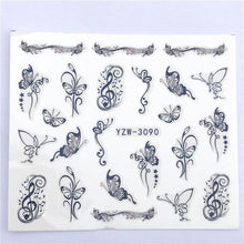 Load image into Gallery viewer, Fox Wolf Animal 3D Embossed Nail Sticker Flower Adhesive Manicure Slider Nail Art Tips Decorations Decals Manicure Design Golden Firework Star Accessories Heart Nail Art Stickers Glitter Decals Love Nail Sequins Laser Heart Nail