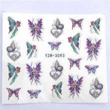 Load image into Gallery viewer, Fox Wolf Animal 3D Embossed Nail Sticker Flower Adhesive Manicure Slider Nail Art Tips Decorations Decals Manicure Design Golden Firework Star Accessories Heart Nail Art Stickers Glitter Decals Love Nail Sequins Laser Heart Nail