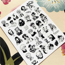 Load image into Gallery viewer, Cute rabbit Cute cat Japanese Justice Girl 3D Back Glue Nail Sticker Nail Decoration Nail Art Nail Ornament Self Adhesive Nail Decals for Nail Art Decoration Including Hearts Stars Letters Bowknot Leaves Flowers Plants Fruits Butterflies for Woman