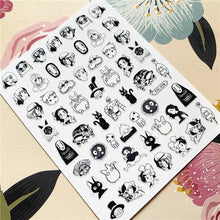 Load image into Gallery viewer, Cute rabbit Cute cat Japanese Justice Girl 3D Back Glue Nail Sticker Nail Decoration Nail Art Nail Ornament Self Adhesive Nail Decals for Nail Art Decoration Including Hearts Stars Letters Bowknot Leaves Flowers Plants Fruits Butterflies for Woman