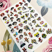 Load image into Gallery viewer, Cute rabbit Cute cat Japanese Justice Girl 3D Back Glue Nail Sticker Nail Decoration Nail Art Nail Ornament Self Adhesive Nail Decals for Nail Art Decoration Including Hearts Stars Letters Bowknot Leaves Flowers Plants Fruits Butterflies for Woman
