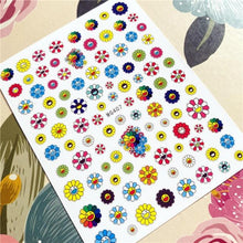Load image into Gallery viewer, Cute rabbit Cute cat Japanese Justice Girl 3D Back Glue Nail Sticker Nail Decoration Nail Art Nail Ornament Self Adhesive Nail Decals for Nail Art Decoration Including Hearts Stars Letters Bowknot Leaves Flowers Plants Fruits Butterflies for Woman