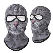 Load image into Gallery viewer, Double Eye Hole Animal Head Hat Horror Role-Playing Full Face Mask Riding Hunting Balaclava Sweat-Absorbent And Breathable Scarf Dustproof Headgear Unisex Cycling Equipment Racing Breather Mask Tactical Airsoft Cap Scarf Mask Ski Hat Spring Summer For Men