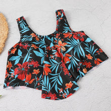 Load image into Gallery viewer, Women High Waist Bikini Plus Size Swimwear Summer Swimsuit Beach Bathing Suit Ruffle Bikini Floral Printed Ruffle High Waist Bikini Set Women's Tummy Control Bathing Suit Swimsuit Flounce Peplum