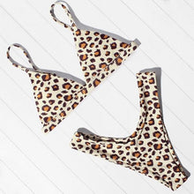 Load image into Gallery viewer, Micro Mini Bikini Swimwear Women Halter Push Up Bikini Set Padded Bra Women's Underwired Triangle Bathing Two Pieces Swimsuit Bikini Set Swimsuit Bandage Swim Suit