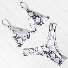 Load image into Gallery viewer, Micro Mini Bikini Swimwear Women Halter Push Up Bikini Set Padded Bra Women's Underwired Triangle Bathing Two Pieces Swimsuit Bikini Set Swimsuit Bandage Swim Suit