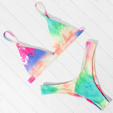 Load image into Gallery viewer, Micro Mini Bikini Swimwear Women Halter Push Up Bikini Set Padded Bra Women's Underwired Triangle Bathing Two Pieces Swimsuit Bikini Set Swimsuit Bandage Swim Suit