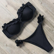 Load image into Gallery viewer, Bikini Swimwear Women Swimsuit Leopard Bikini Set Women's Halter Triangle Bikini Bottom Cheeky Two Piece Swimsuits Push Up Bathing Suit Female Summer Beach Wear