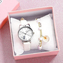 Load image into Gallery viewer, New Fashion Childrens Watch Analog Children Quartz Watch With Bracelet Set Little Cat Watch Kids Children Quartz Electronic Watch Unisex Wrist Leather Strap Watches