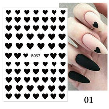 Load image into Gallery viewer, Gold Christmas Snowflake 3D Nail Stickers Sparkly Iridescent Silver Xmas Tree Elk Deer Transfer Sliders Winter Nails Accessories Design Decor Tip Transfer Nail Decals Sticker For Pretty Girl Self-Adhesive Nail Decals Designer Nail Stickers