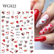 Load image into Gallery viewer, Gold Christmas Snowflake 3D Nail Stickers Sparkly Iridescent Silver Xmas Tree Elk Deer Transfer Sliders Winter Nails Accessories Design Decor Tip Transfer Nail Decals Sticker For Pretty Girl Self-Adhesive Nail Decals Designer Nail Stickers