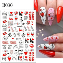 Load image into Gallery viewer, Gold Christmas Snowflake 3D Nail Stickers Sparkly Iridescent Silver Xmas Tree Elk Deer Transfer Sliders Winter Nails Accessories Design Decor Tip Transfer Nail Decals Sticker For Pretty Girl Self-Adhesive Nail Decals Designer Nail Stickers