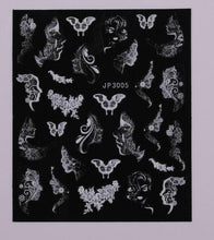 Load image into Gallery viewer, Gold Christmas Snowflake 3D Nail Stickers Sparkly Iridescent Silver Xmas Tree Elk Deer Transfer Sliders Winter Nails Accessories Design Decor Tip Transfer Nail Decals Sticker For Pretty Girl Self-Adhesive Nail Decals Designer Nail Stickers