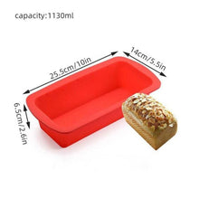 Load image into Gallery viewer, Silicone Cake Mold Baking Accessories Rectangular Bread Mold Toast Pan Cake Moulds Home Kitchen Tools Silicone Bread Loaf Pan Non-Stick Silicone Baking Mold For Homemade Baking Cakes Breads