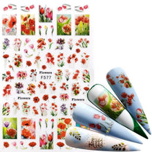 Load image into Gallery viewer, 3D Nail Slider Black Russia Letter Sticker Decals Flamingo Design Adhesive Manicure Tips Nail Art Decorations Accessories Sliders Manicure Decoration 3D Nail Supplies Holographic Decals Transfer Sliders Nail Design Manicures Nail Self-Adhesive Sticker