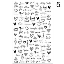 Load image into Gallery viewer, Flowers Leaves Line 3D Nail Stickers Autumn Winter Fall Leaf Design Transfer Sliders Abstract Waves Nail Art Decals Manicures Decal Self-Adhesive 3D Wave Design Decoration for Women Girls Tape Nail Art Stickers Decal Decoration