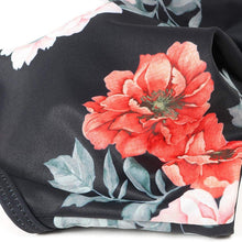 Load image into Gallery viewer, Modern Floral Bikini 2 Pieces Flower Print Bikini Set Women Crisscross High Waist String 2 Piece Bathing Suits High Waist Women's Swimsuit Shorts Solid Bikini Floral Summer Bikini Set