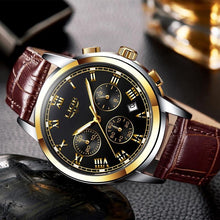Load image into Gallery viewer, Men's Elegant Watch With Chronometers And Leather Belts Business Style Perfect Gift Excellent Look