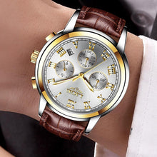 Load image into Gallery viewer, Men's Elegant Watch With Chronometers And Leather Belts Business Style Perfect Gift Excellent Look