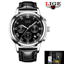 Load image into Gallery viewer, Men's Elegant Watch With Chronometers And Leather Belts Business Style Perfect Gift Excellent Look