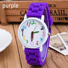 Load image into Gallery viewer, Silicone Watches Children Pencil Pointer Student Watch Quartz Childrens Watch With Silicone Strap Wristwatches Toddler Watch Analog Wrist Watches With 3D Cute Silicone Band