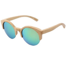 Load image into Gallery viewer, Elegant Wooden Design Classic Sunglasses Design Stylish Popular Wooden Sunglasses For Men & Women Round Bamboo Glasses Mirror Sun Glasses Retro Glasses