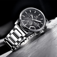 Load image into Gallery viewer, Luxury Steel Sports Men's Watches Business Design Leather Band Wrist Watch Military Quartz