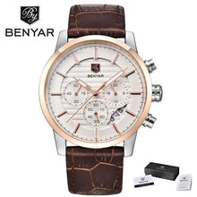 Load image into Gallery viewer, Luxury Steel Sports Men's Watches Business Design Leather Band Wrist Watch Military Quartz
