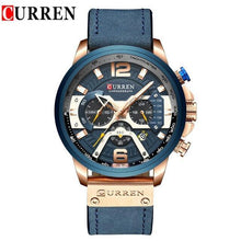 Load image into Gallery viewer, Men's Sports Waterproof Watch With Leather Belts, Chronometers And Large Numbers Details Luxury Watches Unique Design Excellent Gift