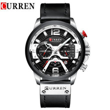 Load image into Gallery viewer, Men's Sports Waterproof Watch With Leather Belts, Chronometers And Large Numbers Details Luxury Watches Unique Design Excellent Gift