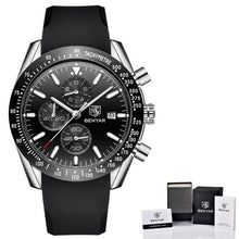 Load image into Gallery viewer, Luxury Men Stainless Steel Quartz Watch Accurate Timing Waterproof Analog Chronograph Men's Quartz Watches