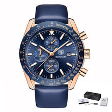 Load image into Gallery viewer, Luxury Men Stainless Steel Quartz Watch Accurate Timing Waterproof Analog Chronograph Men's Quartz Watches