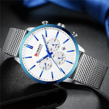 Load image into Gallery viewer, Unisex Elegant Stainless Steel Watch With Chronometer And Date Display Excellent Design Perfect Gift